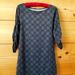 Black & Grey Patterned Dress